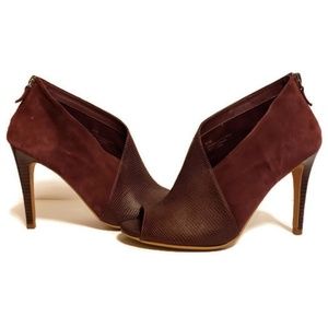 Halogen Suede and Leathe Booties 8.5M